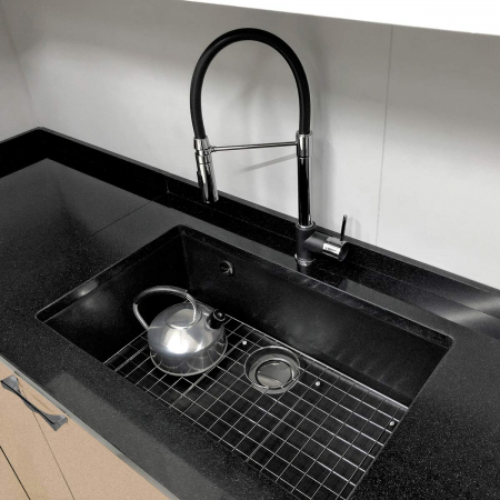 Chiuveta bucatarie granit CookingAid Cube ON7610 Neagra [9]