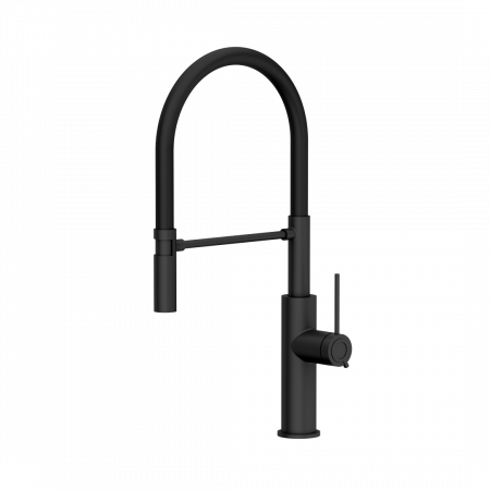 Baterii inox bucatarie - Baterie de bucătărie Gemma QLINE Quadron cu dus extensibil