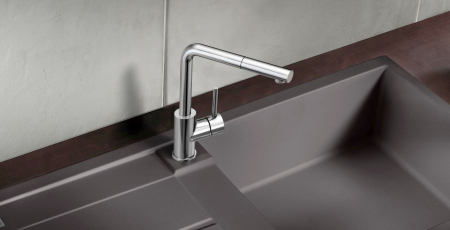 Baterie de bucatarie inox BLANCO Mila-S cu dus extensibil [3]