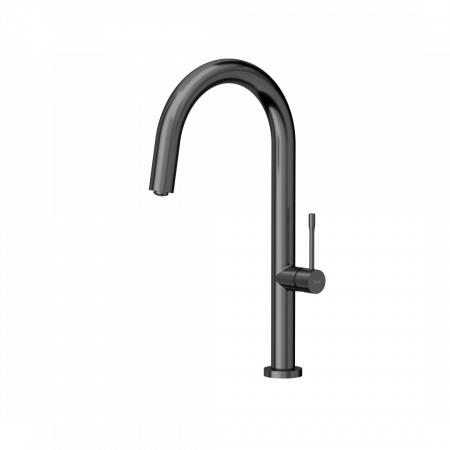 Baterii inox bucatarie - Baterie de bucătărie Quadron HALEY T LINE finisaj metal grafit /PVD cupru sau auriu