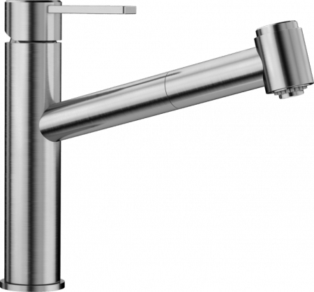 Baterii inox bucatarie - Blanco Ambis-S Baterie de bucatarie din inox periat cu dus extractibil