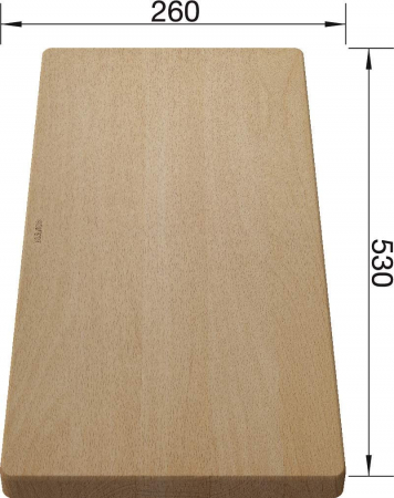 Blanco tocator universal din lemn de fag pentru chiuvetele cu latime de 500 mm [5]