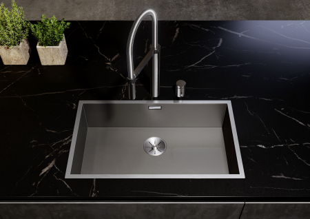 Chiuvete inox bucatarie - Blanco ZEROX 700-IF DARK STEEL Chiuveta bucatarie din oțel inoxidabil închis