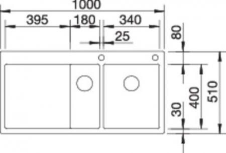Chiuvetă Blanco Claron 6 S-IF 100x51cm, oțel inoxidabil, cuva stanga, PushControl [6]