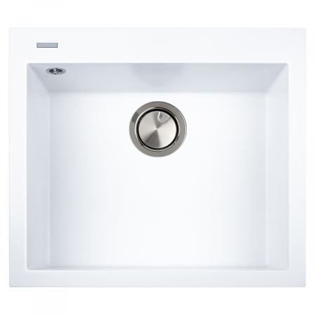 Chiuveta bucatarie granit CookingAid Cube ON6010 Alba / Polar White + accesorii montaj [6]