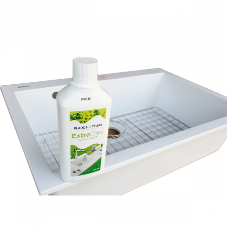 Chiuveta bucatarie granit CookingAid Cube ON7610 Alba / Polar White cu montaj sub blat + accesorii instalare [6]