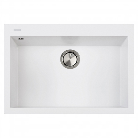 Chiuveta bucatarie granit CookingAid Cube ON7610 Alba / Polar White cu montaj sub blat + accesorii instalare [2]