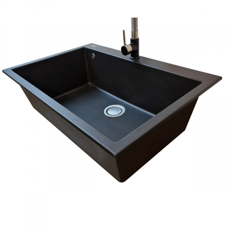 Chiuveta bucatarie granit CookingAid Cube ON8410+ accesorii montaj [3]