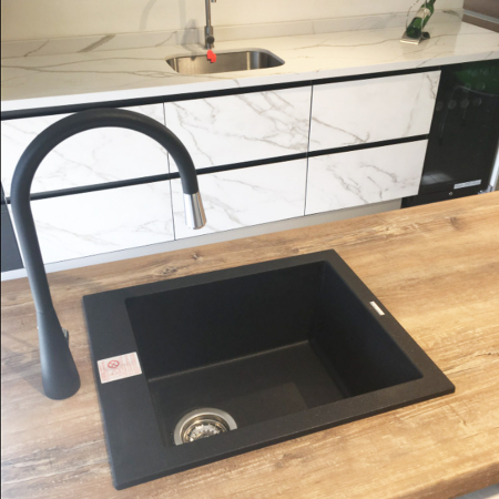 Chiuveta bucatarie granit CookingAid Cube ON4110 Neagra [5]