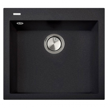 Chiuvete granit bucatarie - Chiuveta bucatarie granit CookingAid Cube ON5610 Neagra / Black Metal quartz + accesorii montaj