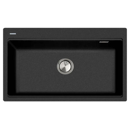 Chiuveta bucatarie granit CookingAid Kinga Workstation LX8610 Neagra / Black Metal quartz + accesorii montaj [3]