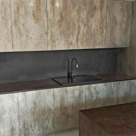 Chiuveta bucatarie granit dubla cu 2 cuve CookingAid Kinga LX8620 Neagra / Black Metal Quartz + accesorii montaj [12]