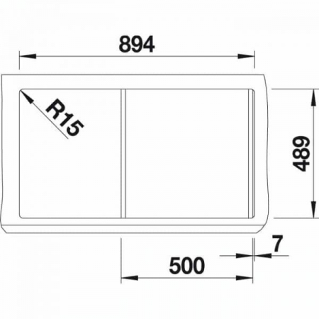 Chiuveta bucatarie inox BLANCO CLASSIC Pro 5 S-IF cu accesorii si cu excentric reversibila [6]