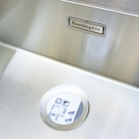 Chiuveta bucatarie inox CookingAid BOX LUX 76 cu ventil automat scurgere + accesorii montaj [9]