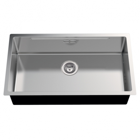 Chiuveta bucatarie inox CookingAid LUX STEP 74 + Bonus: tocator Versus din ABS reversibil in scurgator vase si accesorii montaj [1]