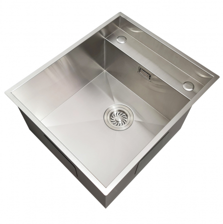 Chiuveta bucatarie inox INVISIBLE DEEP cu tavita inox, dozator detergent + accesorii montaj [4]