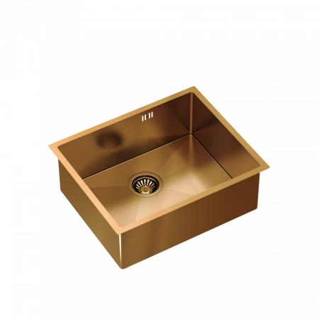 Promotii % - Chiuveta bucatarie o cuva Antony Quadron inox PVD montaj sub blat
