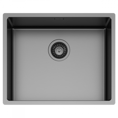 Chiuveta bucatarie inox TASCA CANOVA CA50 GUN METAL cu strat PVD ceramic culoare gri inchis / negru antracit [2]