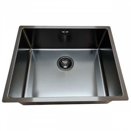 Chiuveta bucatarie inox TASCA CANOVA CA50 GUN METAL cu strat PVD ceramic culoare gri inchis / negru antracit [4]