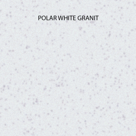 Chiuveta bucatarie rotunda granit CookingAid Naiky NK5110 Alba / Polar White + accesorii montaj [3]