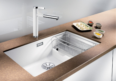 Chiuveta de bucatarie Blanco, din siligranit puradur Subline 700U-level cu cos multifunctional [4]
