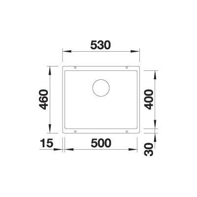 Chiuveta de bucatarie Blanco ROTAN 500 U montaj sub blat [3]