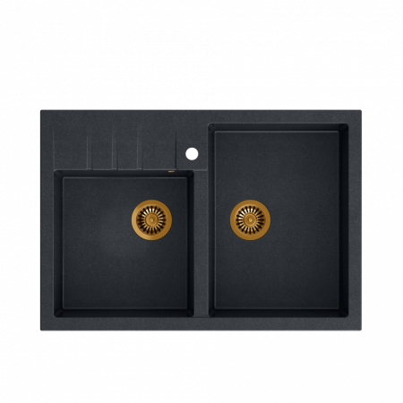 Chiuveta de bucatarie BILL 120 GranitQ cu 2 cuve Apron style Quadron [3]