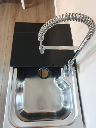 Chiuveta de bucatarie inox  Apell Criteria cu doua tocatoare sticla securizata [6]