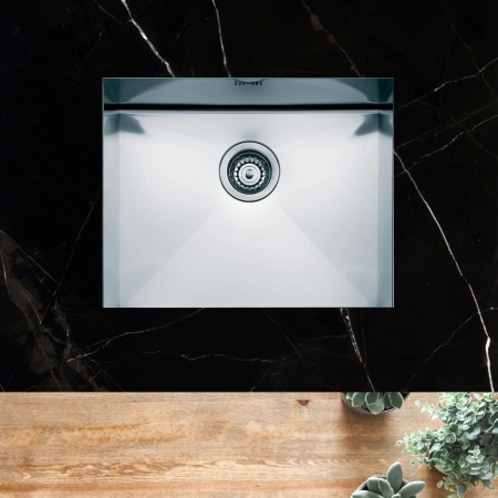 Chiuvete si baterii bucatarie - Chiuveta de bucatarie inox, Apell Ferrara Zero, montaj sub blat
