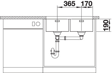 Chiuveta de bucatarie inox BLANCO ANDANO 340/340-U [5]