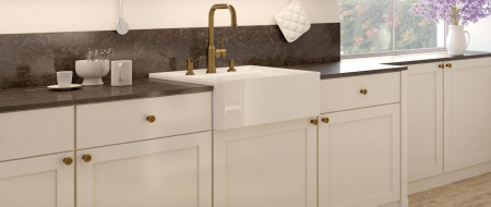 Chiuveta din ceramica Blanco PANOR 60 Farmhouse-style fara excentric, o gaura [4]