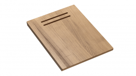 Chiuveta Granit Workstations MARK Quadron cu dozator+tocator lemn+capac scurgere [4]