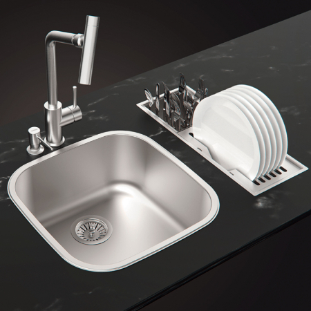 Chiuveta ingusta multifunctionala tip rigola CookingAid Channel sink 48cm cu 2 accesorii incluse [1]