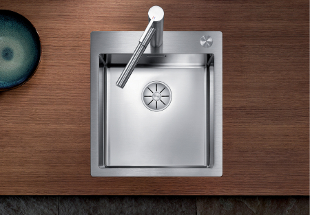 Chiuvete inox bucatarie - Chiuveta inox Blanco Claron 400-IF/A cu sistem pushcontrol