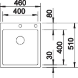 Chiuveta inox Blanco Claron 400-IF/A cu sistem pushcontrol [2]