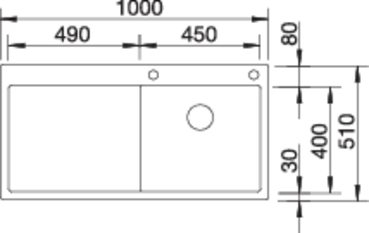 Chiuveta inox Blanco Claron 5 S-IF cu sistem pushcontrol cuva dreapta [1]