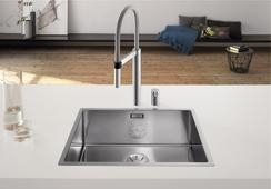 Chiuveta inox Blanco Claron 500-IF, INFINO, montaj pe sau la nivelul blatului [1]
