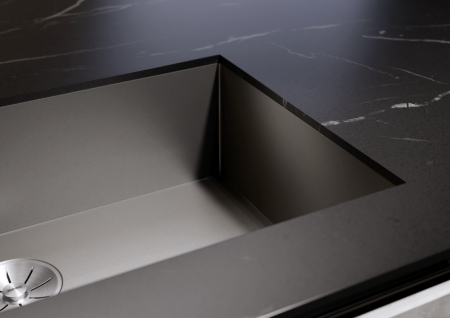 Chiuveta inox BLANCO ZEROX 500-U Darksteel montaj sub blat [2]