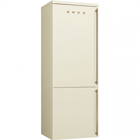 Electrocasnice Mari - Combina frigorifica Smeg Coloniale,70 cm, crem, Total No Frost, deschidere stanga