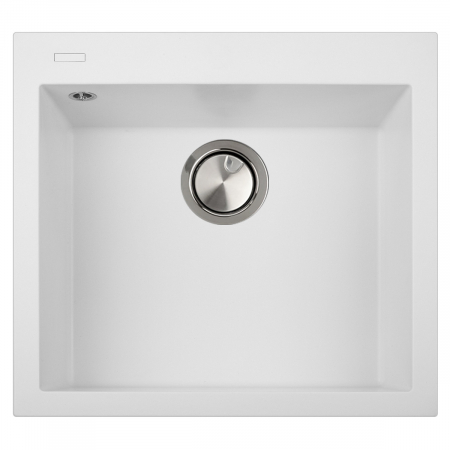 CookingAid Chiuveta bucatarie granit Cube ON5610 Alba / Polar White cu montaj sub blat + accesorii instalare [1]