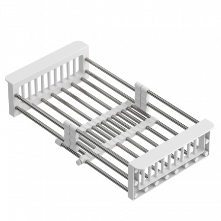 Cos multifunctional din otel 30-44 cm cu manere albe Quadron [4]