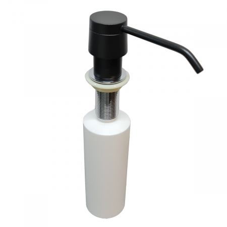Accesorii chiuvete bucatarie - Dozator Sapun CookingAid Negru Mat cu recipient din ABS