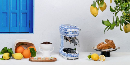 Esspresor manual de cafea  Smeg & Dolce&Gabbana seria Blu Mediterraneo [4]