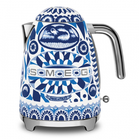 Fierbatoare electrice - Fierbator electric Smeg & Dolce&Gabbana,decorat special Blu Mediterraneo