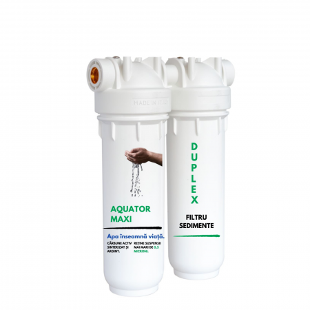 Sistem de filtrare a apei cu carbune activ si argint , filtru 5000-8000 lt inclus, Aquator Maxi Duplex [0]