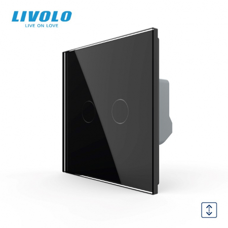 Intrerupatoare tactile Livolo - Intrerupator dublu cu touch actionare jaluzele/draperie Livolo serie noua
