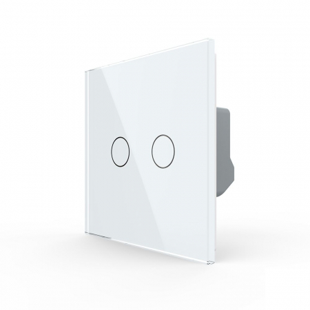 Intrerupatoare Smart Livolo - Intrerupător dublu tactil actionare draperie ZIGBEE- control din aplicatia mobila Livolo