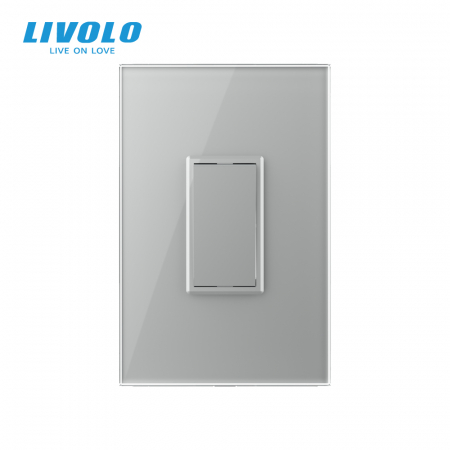 Intrerupator mecanic cap-scara 1M Livolo cu panou sticla standard italian Livolo [1]