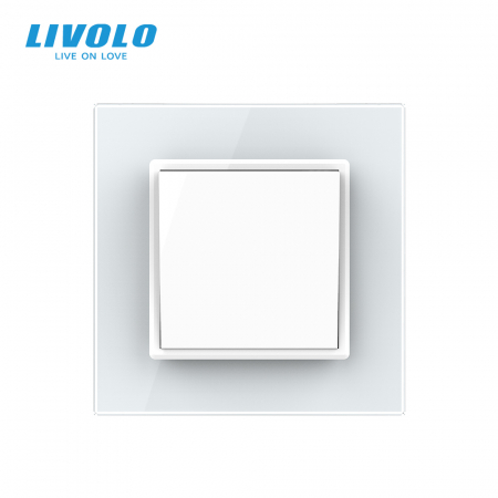 Intrerupator mecanic cap-scara simplu Livolo cu panou din sticla model nou [1]