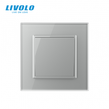 Intrerupator mecanic cap-scara simplu Livolo cu panou din sticla model nou [2]